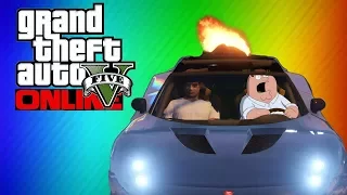 GTA 5 Online Funny Moments - Epic Rocket Car Stunts! (FUNNY MOMENTS COMPILATION)