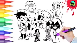 Coloring Pages Teen Titans Go  I Coloring Videos for Kids