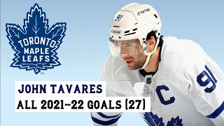 John Tavares (#91) All 27 Goals of the 2021-22 NHL Season