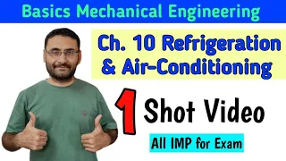 Refrigeration & Air Conditioning | One Shot Imp Video | Basic Mechanical Engineering |Btech 1st year