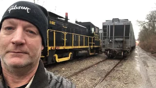 Remote Control Train With Caboose, Ferry Boat Ride On Ohio River, Railfan Platform Construction! CSX