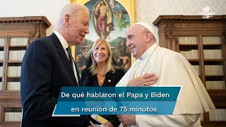 El papa Francisco le dijo a Biden que debería "seguir recibiendo la comunión"