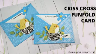 Criss Cross Fun Fold Card