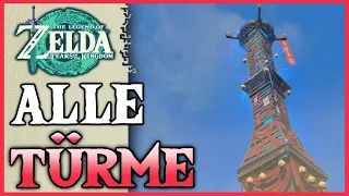 Alle 15 Kartografie Türme | Fundorte und Rätsellösungen | Zelda: Tears of the Kingdom Deutsch