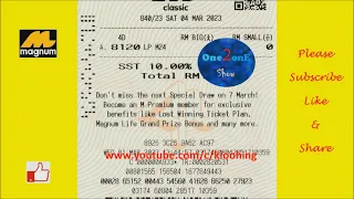 Magnum 840 Lucky Pick Sabtu [4/3/2023]