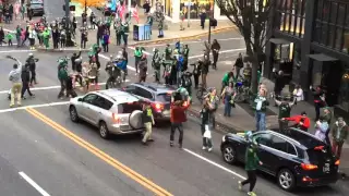 Timbers Fans Celebrate MLS Cup In The Streets
