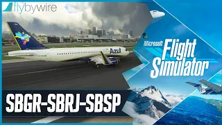 MSFS LIVE | Brazils Toughest Approach | FBW A32NX Mod | Sao Paulo to Rio De Janeiro (Round-trip)