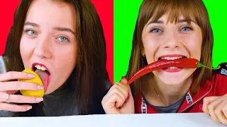 BITE OR LICK ASMR FOOD (HOT SPICY, SOUR, SWEET) EATING SOUNDS LILIBU