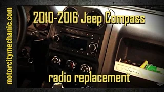 2010-2016 Jeep Compass radio removal