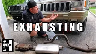 JEEP ZJ GRAND CHEROKEE EXHAUST REPAIR & TEST DRIVE