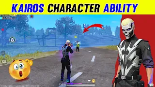 Kairos Character Ability | Free Fire New Character Ability