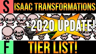 ISAAC TRANSFORMATIONS TIER LIST! - 2020 UPDATE [Binding of Isaac Afterbirth+]