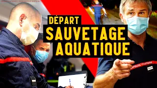 Départ Pompier : INTERVENTION SAUVETAGE Aquatique À Nevers (SDIS 58)