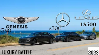 EXTREME LUXURY BATTLE! MERCEDES-S500 Vs GENESIS G90 Vs LEXUS LS500 Which Would You For? #new #luxury