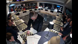 Anatoly Karpov Simultaneous at GibChess 2020