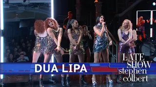 Dua Lipa Performs 'IDGAF'