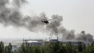 Nine feared dead as Ukrainian helicopter is 'shot down by rebel forces'