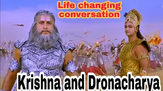 Krishna and dronacharya conversation l dronacharya vadh in mahabharat