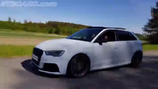 "600+ HP" Audi RS3 vs 460 HP BMW M3 Competition Package BMW started a bit ahead by order of Gustav