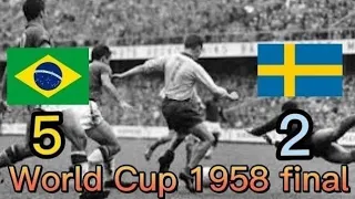 FIFA world Cup final 1958, Brazil Vs Sweden @AhmedZidan1971