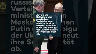 Putin und Schoigu sprechen Ukraine Souveränität ab