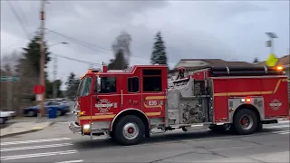 Seattle Fire Engine 35 and Medic 31 responding!