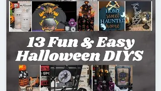 13 Fun and Easy Halloween DIYS || Family Budget Friendly Crafts || Cute Halloween Advent Calendar