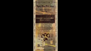 Led Zeppelin live in Germany - 24th March 1973