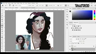 Drawing Alia Bhatt in Gangubai Kathiawadi  (speedpaint)