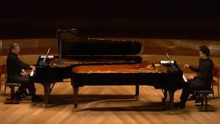 Sonata for 2 pianos in F minor opus 34b - J. Brahms. Leonel Morales and Leo de María