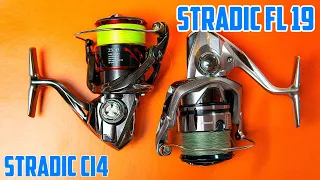 Что выбрать? Shimano 19 Stradic FL или Shimano Stradic CI4+