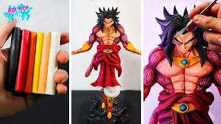 Mi MEJOR escultura con PLASTILINA ESCOLAR! 😱| Como hacer a Broly ssj4 | Dragon Ball