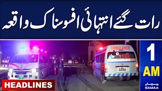 Samaa News Headlines 01 AM | Sad Incident at Late Night | 30 March 2024 | SAMAA