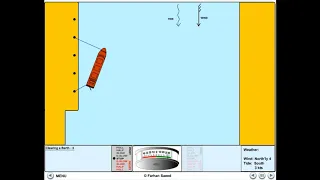 Unberthing - Wind and Tide Ahead - No tugs