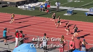 2024 CCS Semifinals 4x400m Girls