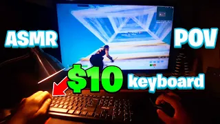 $10 keyboard is INSANE | POV gameplay | ASMR