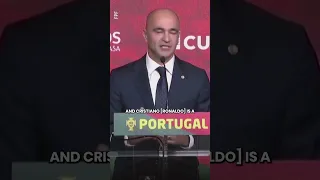 Portugal's new manager Roberto Martinez about Cristiano Ronaldo