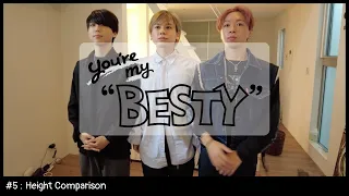 BE:FIRST / Height Comparison [You're My "BESTY" #5]