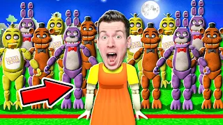 😱 Игра в Кальмара, НО все Игроки - АНИМАТРОНИКИ из FNAF в Майнкрафт !