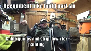 Build your own recumbent bike part 6. DIY Recumbent. Finishing touches ready for painting.