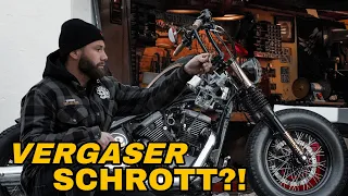 TÜV Vorbereitungen. Es eskaliert bis das bike gar nicht mehr läuft. Vn800 vergaser Schrott?