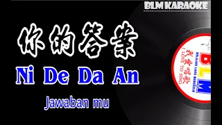 Ni De Da An  - Karaoke - 你的答案 -  Pinyin - Terjemahan - Lirik - Lyrics