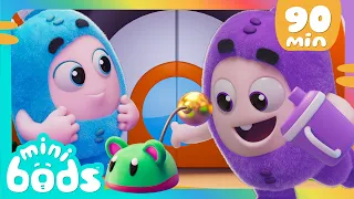 Jeff's Messy Guest | Minibods | Mini Oddbods | Baby Oddbods | Funny Cartoons For Kids