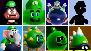 Super Mario Bros. Wonder - All Luigi Transformations (Power-Ups & Wonder Effects)