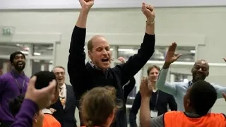 Prince William Mentions Wife Kate Middleton While Visiting Youth Center#viral #royal #shorts