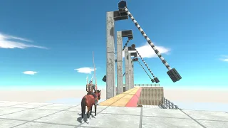 Obstacle Course Deadly Bridge - Animal Revolt Battle Simulator