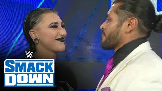 Rhea Ripley and Dominik Mysterio confront Rey Mysterio and Santos Escobar: SmackDown, Feb. 24, 2022