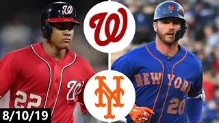 Washington Nationals vs New York Mets Highlights | August 10, 2019 (2019 MLB Season)