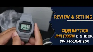 CARA SETTING JAM TANGAN CASIO G-SHOCK DW 5600MNT 8DR / DW-5600MNT-8DR #jamtangan