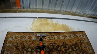 You won't believe the amount of FILTH coming from this rug || P.O.V Rug Cleaning